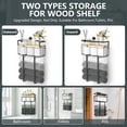 thumbnail image 3 of Toallero Xstydes Metal con cesta de almacenamiento para baño, 3 of 8