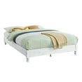 thumbnail image 5 of Open Box MUSEHOMEINC Pine Wood 12 Slat Platform Rustic Bed Frame, Whitewashed, 5 of 10