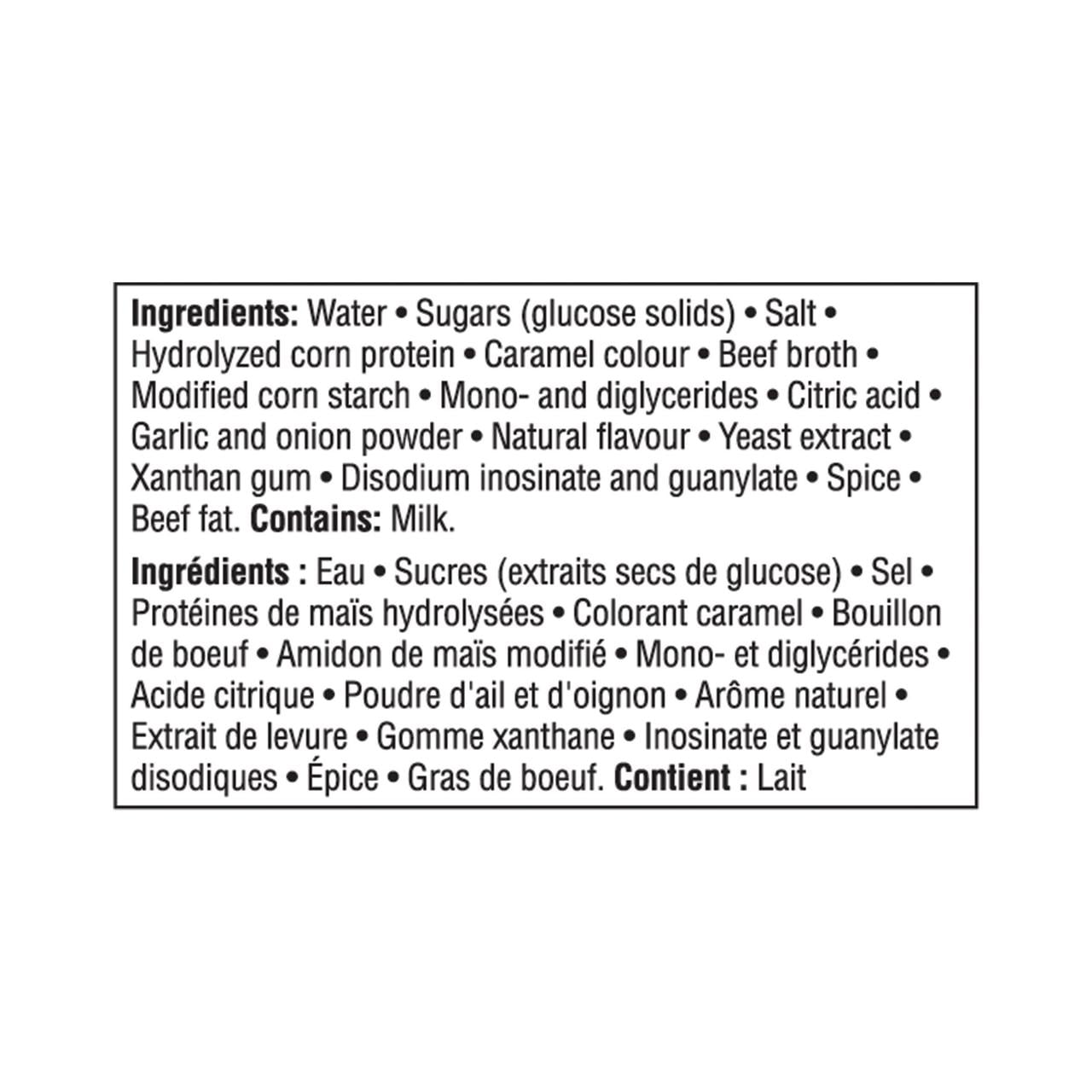 Concentré de bouillon de bœuf Great Value 500 ml