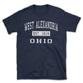 thumbnail image 1 of West Alexandria Ohio Classic Established Men's Cotton T-Shirt, 1 of 1