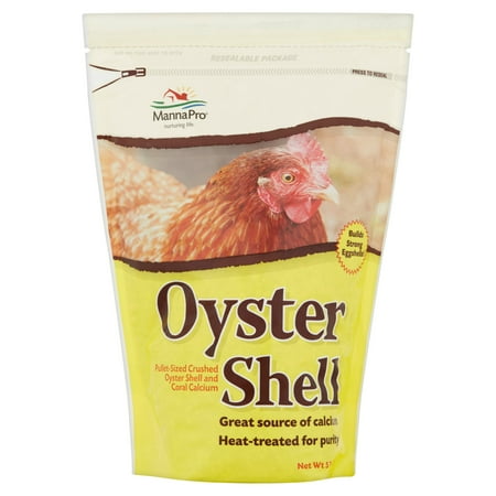 Manna Pro Pullet Size Crushed Feed Oyster Shell, 5 lb