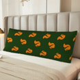 thumbnail image 2 of Balery Bold Squirrel Silhouettes Funda Protectora para Almohada Corporal de Algodón Hipoalergénico con Cierre(55 x 21 pulgadas), Almohadas No Incluidas, 2 of 7