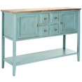 thumbnail image 4 of Safavieh American Homes Collection Charlotte Distressed Light Blue Sideboard, 4 of 5