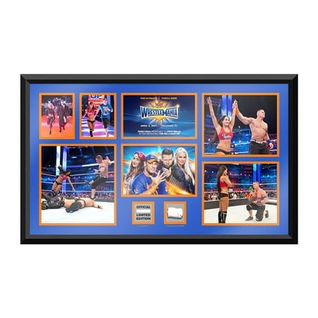 - Official WWE Authentic John Cena & Nikki Bella vs. The Miz & Maryse WrestleMania 33 Unsigned Commemorative Plaque Red