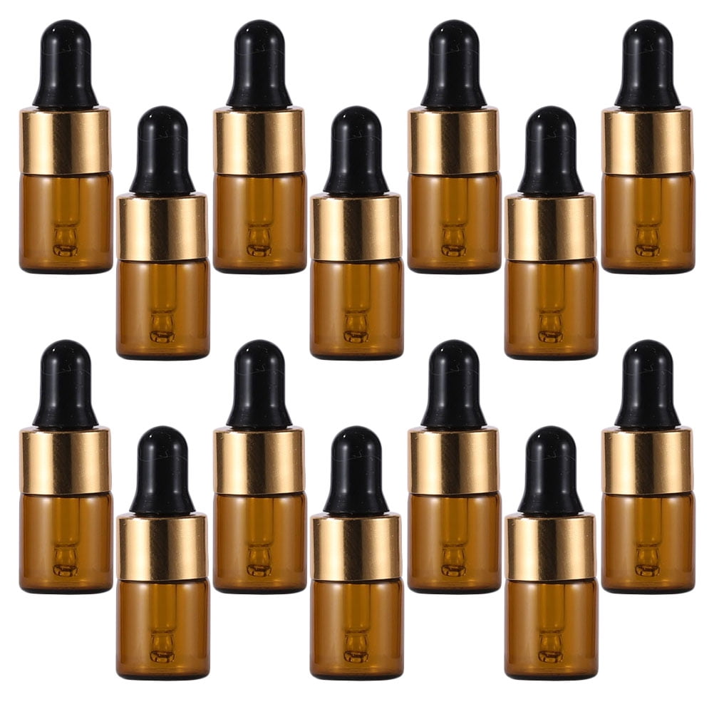 20pcs Small Glass Dropper Bottles for Essential Oils and Perfume Portable Empty Bottles for Travel