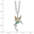 thumbnail image 4 of Sterling Silver Rhod-Pltd Cz/Crystal Hummingbird 16In W/2In Ext Necklace (Width 16.4) (Length 18) - Jbsp, 4 of 5