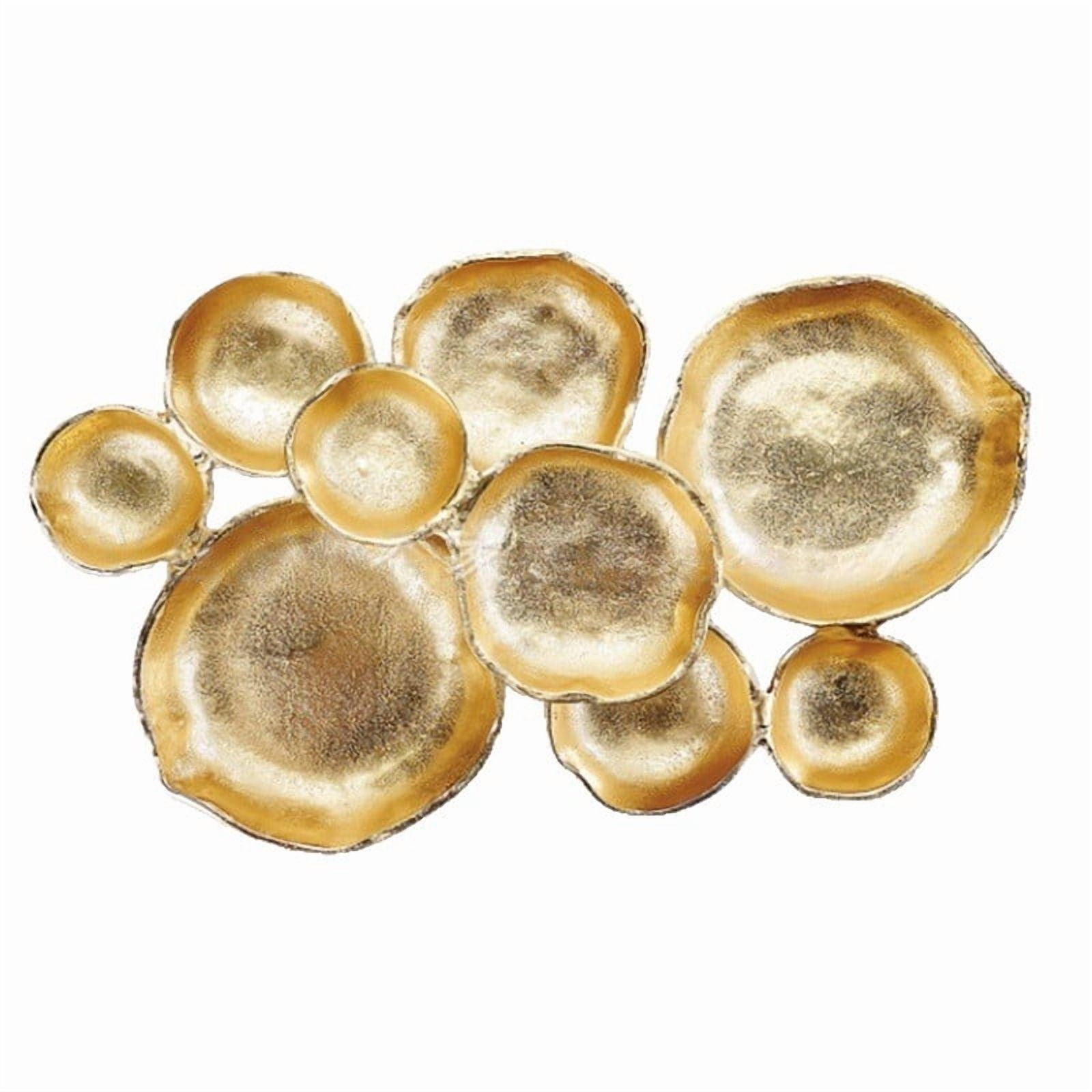 Cluster Serving Bowls, Cluster Serving Tray for Entertaining, Gold Serving Bowls, Cluster Decorative Bowls, Bright Gold Brass Appetizer Serving Tray
