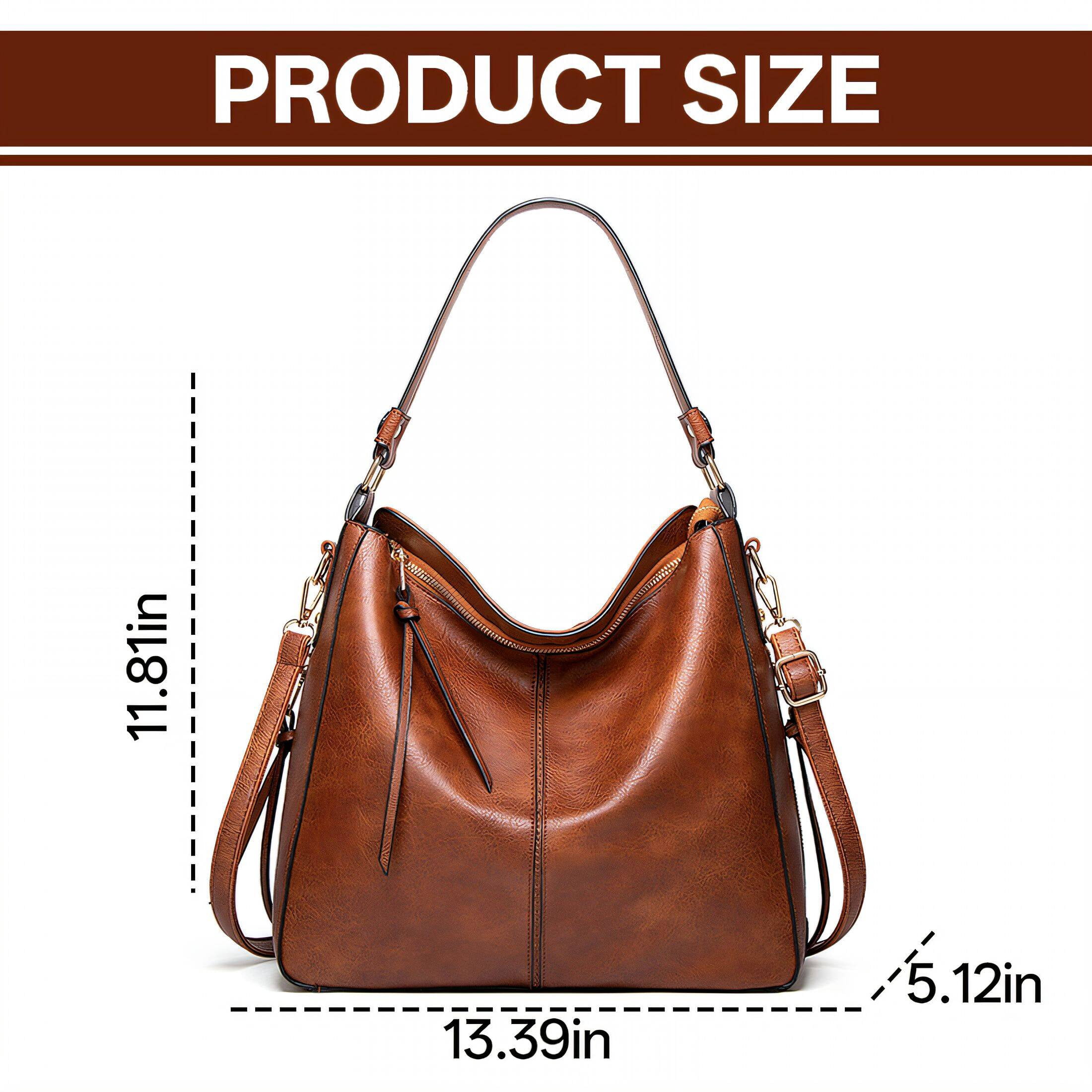 TELOLY Work Bags for Women,Adjustable Shoulder Strap Work Bag,Multiple Carry Styles Work Tote Bag,Brown