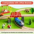 thumbnail image 5 of Locomotive à Batterie - Ensemble de Trains Compatible avec les Trains Thomas, Brio, Chuggington et les Voies Ferrées en Bois (Non Inclus) - Bleu, 5 of 5