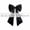 Black, variant on Red Bow Decor, 40 x 24 Inches Large Big Red Bow Party Decorations for Backdrop Birthday Wedding Bride, Huge Satin Ribbon Tie Hanging Wall Decor