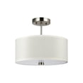 thumbnail image 2 of Sea Gull Lighting 77262-962 Dayna Shade Pendants 2-Light Flush / Semi-Flush Convertible in Brushed Nickel, 2 of 2