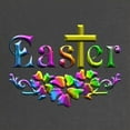 thumbnail image 2 of CafePress - Easter Cross And Flowers Maternity T Shirt - Maternity Dark T-Shirt, 2 of 3