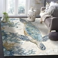 thumbnail image 5 of Area Rugs 2x3 Ft Sea Turtle Coral Ocean Theme Non-Slip Washable Rug Indoor Rug Floor Mats Non Shedding Carpet for Living Room Bedroom Dining Room Home Decor, 5 of 8