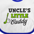 thumbnail image 4 of Inktastic Uncles Little Caddy with Golf Club and Ball Boys or Girls Baby Bib, 4 of 4