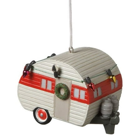 Decorated for Christmas Holiday Teardrop Camper Trailer