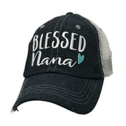 COCOVICI Blessed Nana Grandma Embroidered Baseball Hat Mesh Trucker Style Hat Cap Mothers Day Pregnancy Announcement