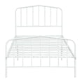 thumbnail image 6 of SYNGAR Twin Bed Frame, Metal Platform Bed with Headboard and Footboard for Bedroom, No Box Spring Needed, White, LJ110, 6 of 7