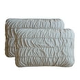 thumbnail image 5 of CEDAR COURT Ultra Soft Garment Washed Ruched 3 PC Quilt Bedding Set - Taupe - Full/Queen, 5 of 6