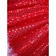 thumbnail image 7 of YONGHS Kids Girls Christmas Santa Claus Cosplay Costume Shiny Sequins Ballet Dance Tutu Dress Red 6, 7 of 7