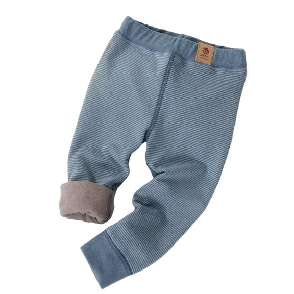 Agkizg Boys and Girls Winter Fleece Lined Pants,Kids Fall Winter Thermal Fleece Leggings Double-Layer Thickened Warm Pants Boys Girls Solid Color Inner Wear Base Layer Pants