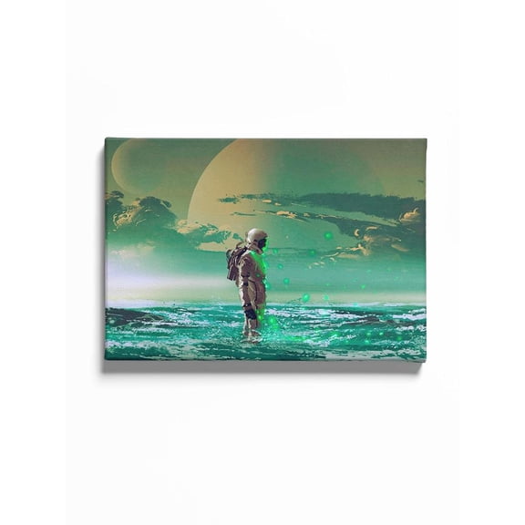 An Astronaut In The Water 20x30 Canvas -Image by Shutterstock,