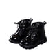 thumbnail image 1 of UKAP - Botas de combate para niños y niñas, botines impermeables, botas de piel sintética con cordones y cremallera, 1 of 5