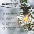 thumbnail image 2 of Brightech Ambience Pro Super Bright 48 Ft, 15 Bulbs Solar Power Remote Control Outdoor String Lights, Edison Spiral Shatterproof Bulbs, Commercial Grade LED, Waterproof Patio Lights, 4W Soft White, 2 of 9