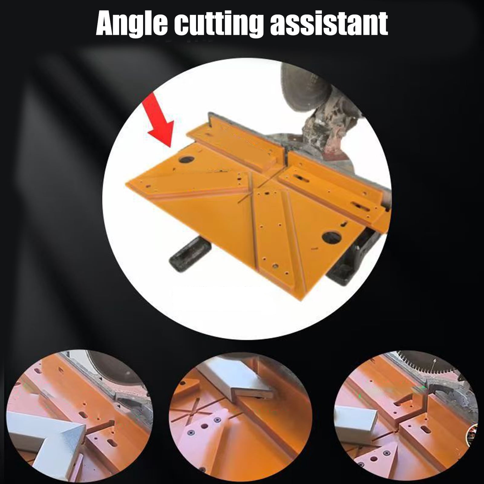 Heavy Duty 45/90 Degree Sawing Jig Compatible for Aluminum Trim & Molding Renovation Stability