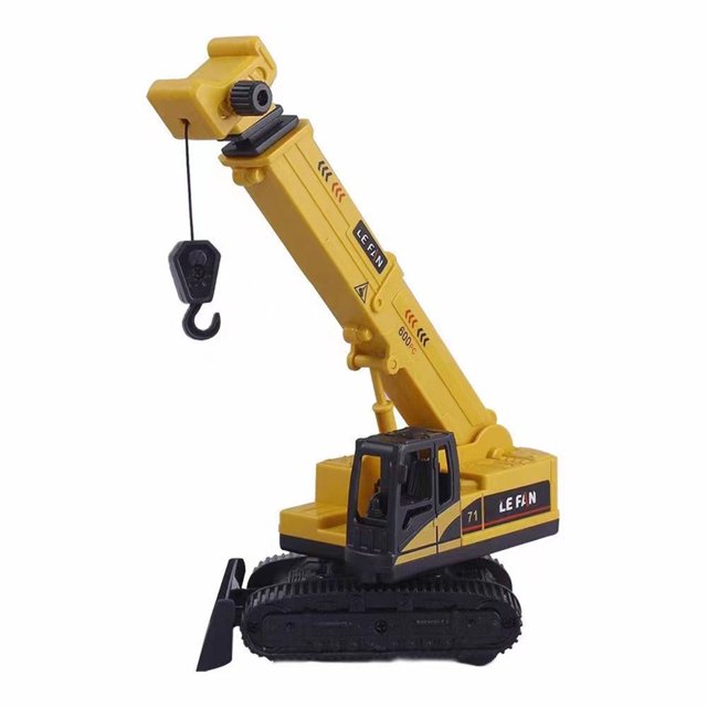 Engineering Vehicle Model Adjustable Long Arms Retractable Sling Miniature Plastic Model Ornament Simulation Children Inertial Construction Truck Toy Birthday Gift