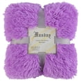 thumbnail image 2 of ANMINY Faux Fur Blanket Soft Warm Reversible Fluffy Bed Sofa Couch Throw Twin Shaggy Blanket, 2 of 5