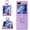 Purple, variant on for Samsung Galaxy Z Flip 5 5G Case with Ring Slim Thin Lightweight Flip5 Phone Case PC Hard Cover (Blue,Z Flip 5)
