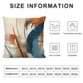 thumbnail image 5 of COMIO  Boho Mid Century Modern Pillow Covers in Navy Blue Burnt Orange Abstract Pillow Cases Aesthetic Geometric Minimalist Throw Pillows Home Decor for Room Couch Sofa Patio Porch, 5 of 5