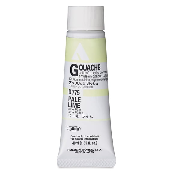 Holbein Acrylic Gouache – Pale Lime, 40 ml tube
