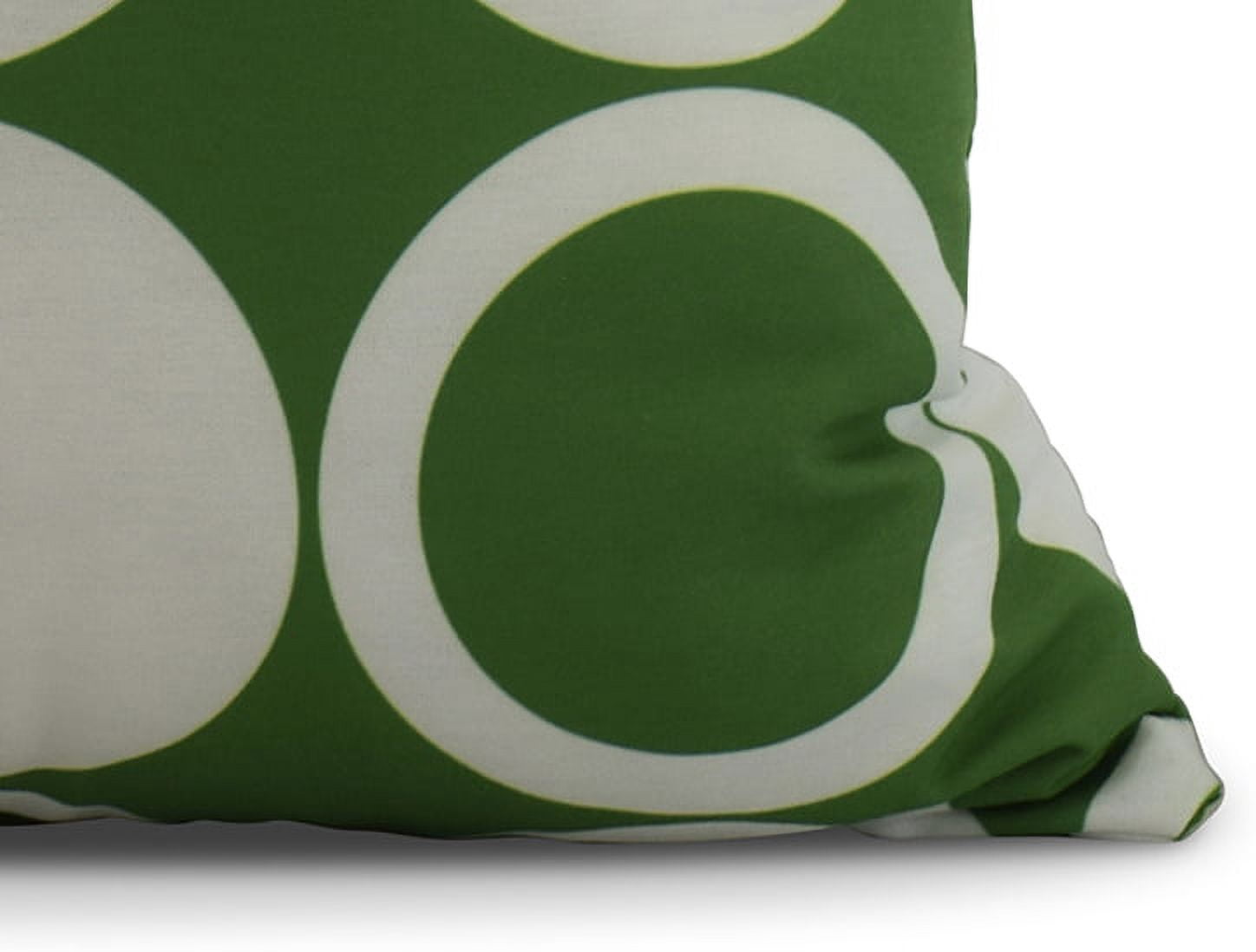 Simply Daisy, 16" x 16" ModCircles, Geometric Print Outdoor Pillow, Green
