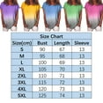 thumbnail image 2 of Askfv Womens Casual Summer O-Neck T-Shirt Gradient Printed Blouse Short Sleeve Shirt Tunic Top, 2 of 5