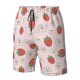 thumbnail image 4 of Balery Strawberry Floral Traje de Baño Estilo Hawaiano para Hombre, Shorts de Secado Rápido con Bolsillos-XX-Large, 4 of 6