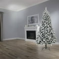 thumbnail image 5 of NOMA Cypress 7' Multi-Color LED Pre-Lit Flocked Artificial Christmas Tree, 5 of 8