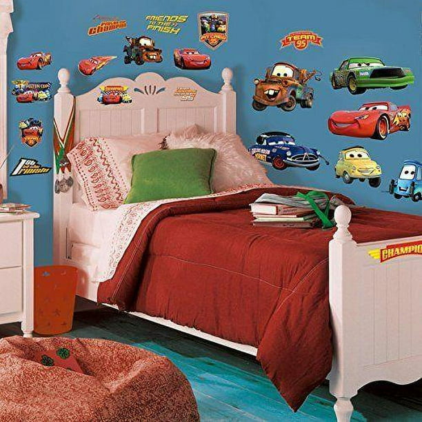DISNEY CARS 19 BiG Piston Cup Wall Stickers Lightning McQueen Room Decor  Decals 
