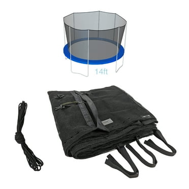TrampolinePro 14’ Round Trampoline Safety Net with Straps For 8 Straight Pole Enclosure System "NET ONLY" Model # 511418