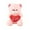 Pink, variant on KOYPTL Bear Plush Stuffed Animals Toys with "I Love You",Cute Baby Sleeping Toys Christmas Gifts for Toddlers Kids Boys Girls 3+,Valentine Mother's Day Birthday Gifts (Heart and Ears Color is Random)