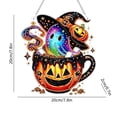 thumbnail image 4 of Halloween Diamond Art Kits For Adults Clearance, Hanging Ornament For Halloween Front Door Decor, DIY Fall Home Decor Wall Art, Halloween DIY Gift (Multicolor), 4 of 7