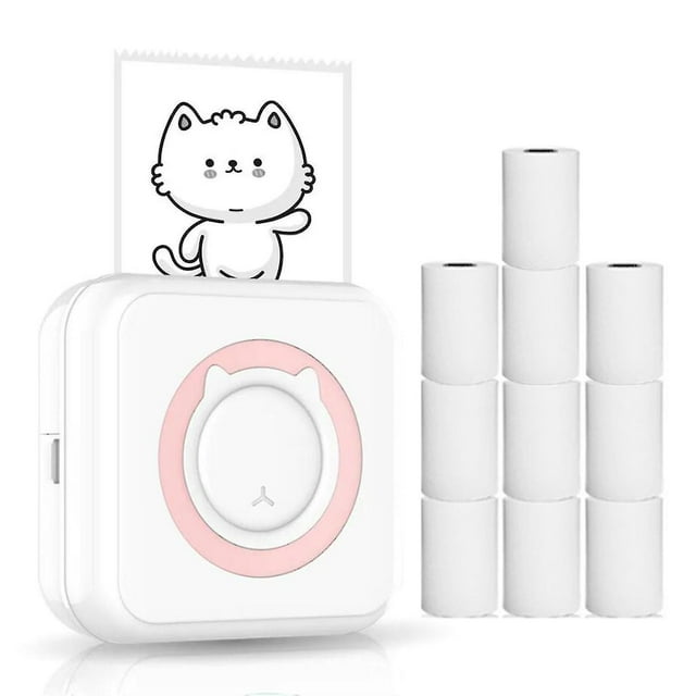 Jinsinto Portable Bluetooth multifunction photo thermal printer with 10 paper rolls