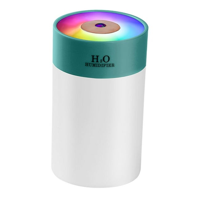Mini humidificador para coche, difusor de aceites esenciales, humidificador Personal de bajo ruido alimentado por USB para hogar, , escritorio y Verde