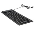 thumbnail image 1 of Teclado de silicona con cable USB enrollable Flexible plegable de 85 teclas resistente al agua, 1 of 8