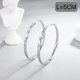 thumbnail image 1 of ATHENA Joyería Pendientes Grandes Mujer Aro Círculo Plata 925 Original M001, 1 of 4