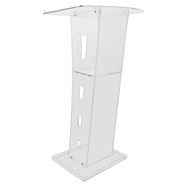 Acrylic Podium Clear Church Pulpit Floor-Standing Podium Lectern