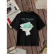 thumbnail image 1 of Women'S Valentine'S Day Flowers Love Retro Print T-Shirt Fashion Short Sleeve Round-Neck Slm Fit Tops Summer Casual Streetwear, 1 of 8