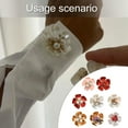thumbnail image 2 of 4Pcs Rhinestones Pearls Button Clips Decorative Cufflinks Covers For Men Women Evening Dress Shirt Clothing Accessories, 2 of 4