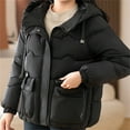 thumbnail image 5 of UPPADA Quilted Puffer Jacket for Womens Oversized Cropped Puffy Quilted Winter Jackets Coat with Pockets Ladies Fall Jackets,Cold Weather Jacket Woman Black,M, 5 of 5