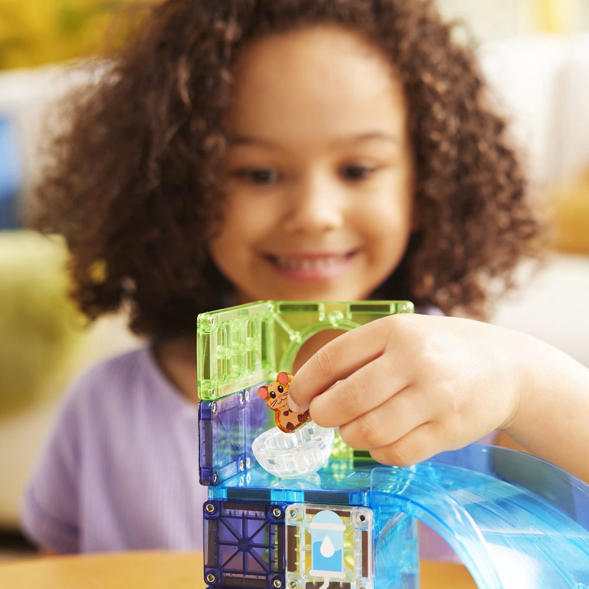 MAGNA-TILES® Hamster Ball and Cat Tree 13-Piece Magnetic Construction Set Bundle